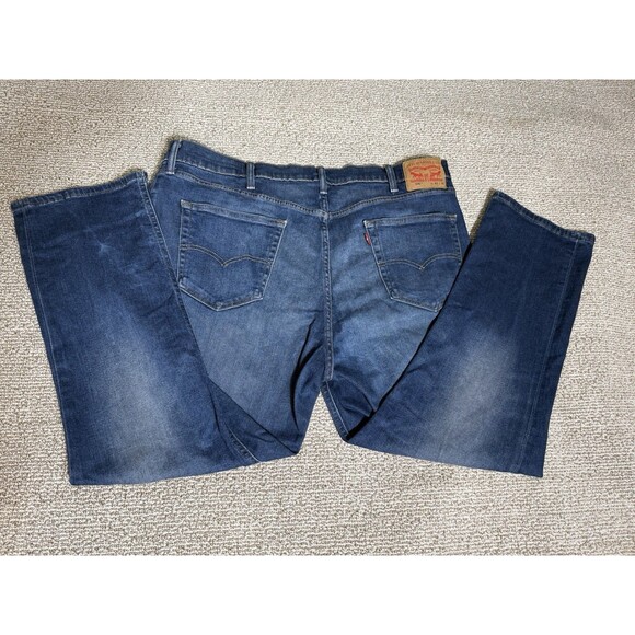 Levis Mens 541 Classic Straight Jeans Blue Stretch Medium Wash Denim 42 x 30 - Picture 4 of 8